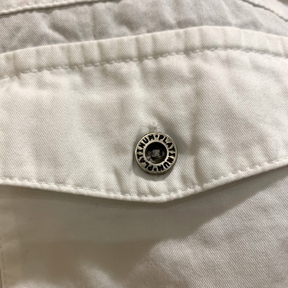 Chicos Platinum ladies oversized White Button-Up Shirt, size XL, bust 48” - Picture 4 of 7